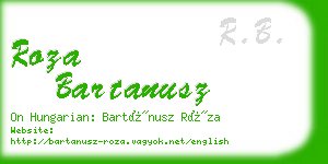 roza bartanusz business card